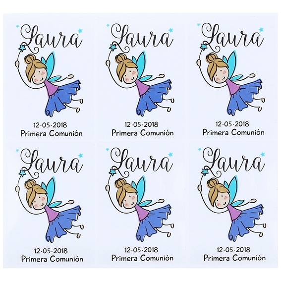 Fairy communion stickers