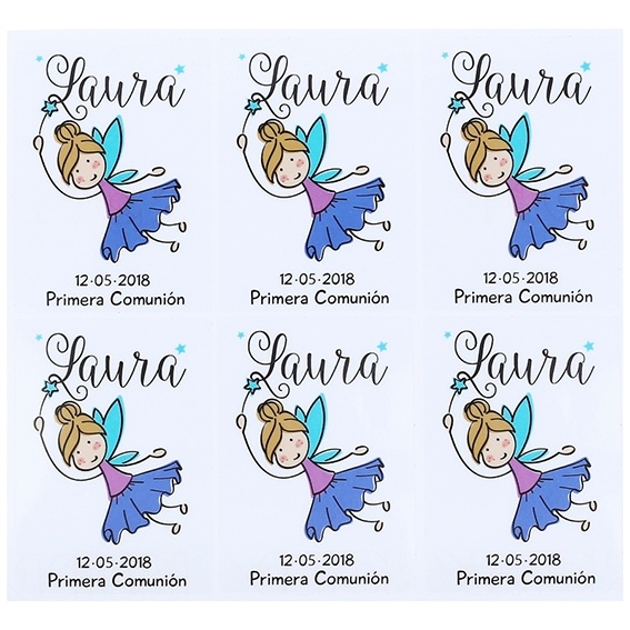 Fairy communion stickers
