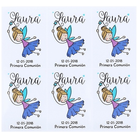 Fairy communion stickers