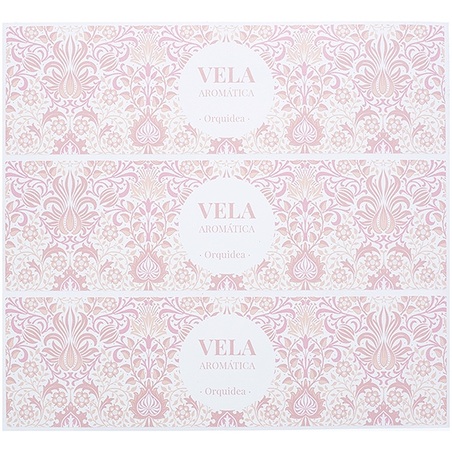 Stickers Persian flowers pink