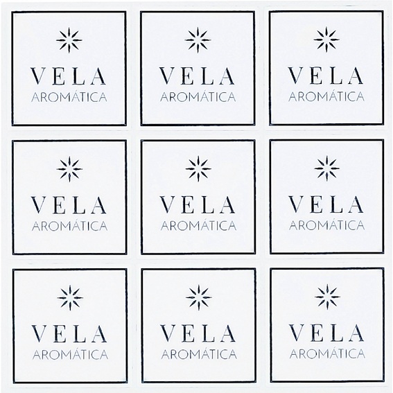 Pegatinas velas aromaticas