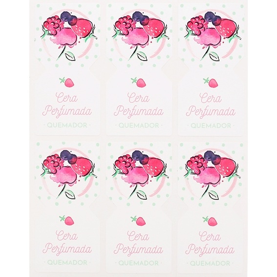 Pegatinas bolsitas frutos rojos