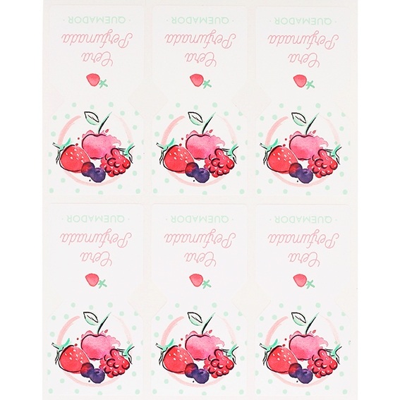 Red fruit freshener stickers