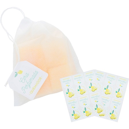 Lemon scented bag stickers