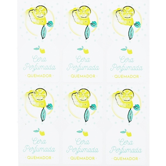 Lemon perfume stickers