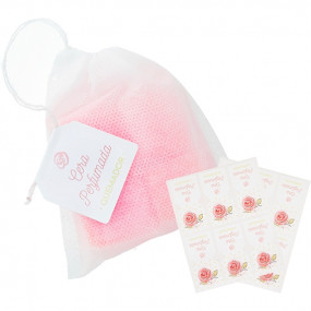 Pink scented bag stickers Pink scented bag stickers