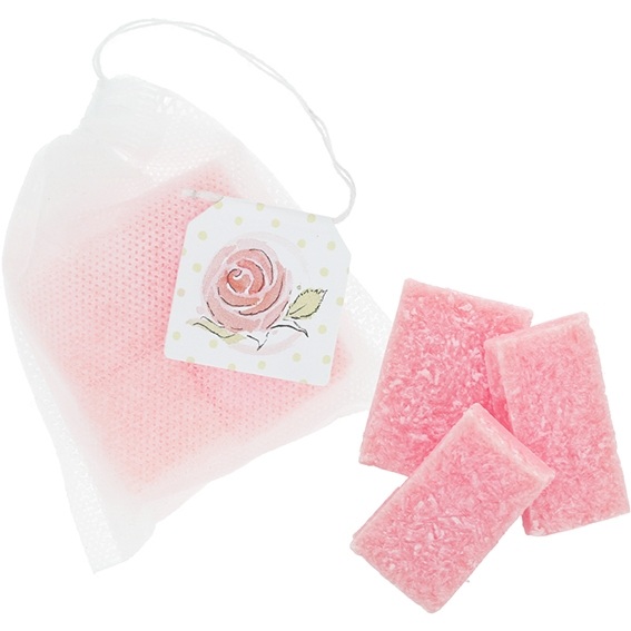 Pink scented bag stickers