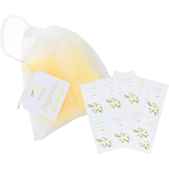 Vanilla scented bag stickers