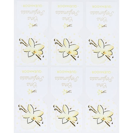 Vanilla air freshener stickers
