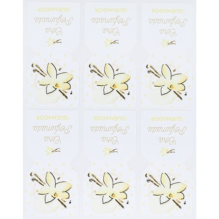 Vanilla air freshener stickers