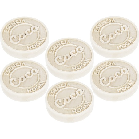 Mold coconut-scented wax tablets