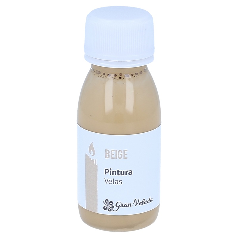 Pintura beige para velas 