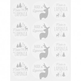 Stickers made in laponia grises Stickers made in laponia grises