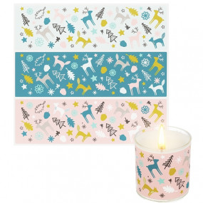 Christmas forest stickers small green tones