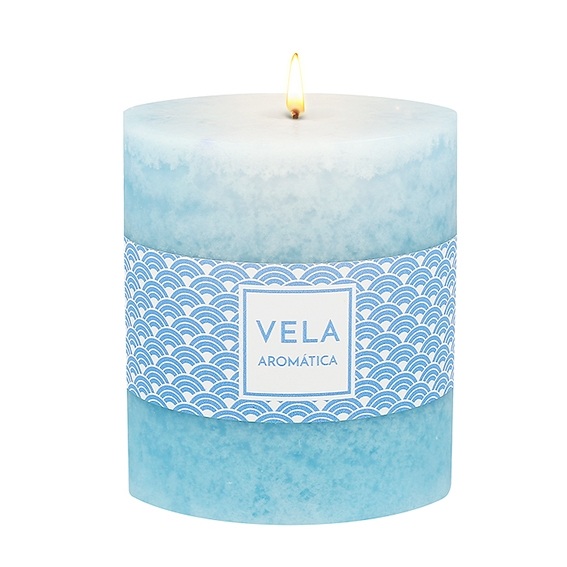 Cintas azules para velas