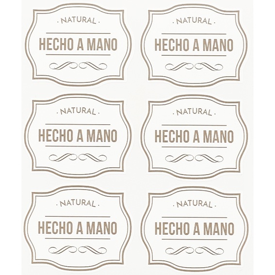 Pegatinas natural hecho a mano