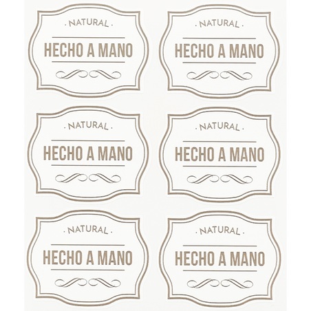 Pegatinas natural hecho a mano