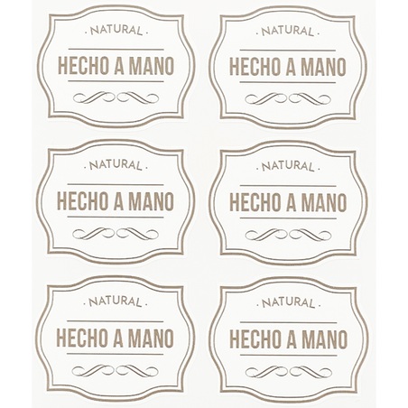 Handmade natural stickers