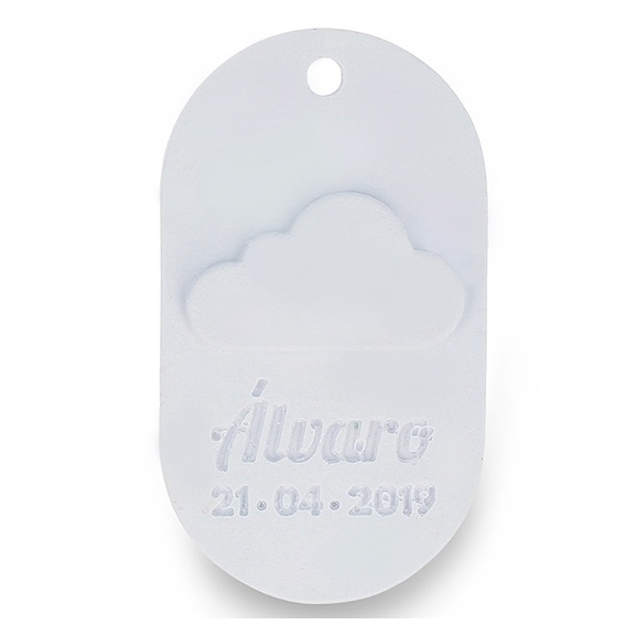 Molde para personalizar medallon nube