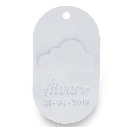 Molde para personalizar medallon nube