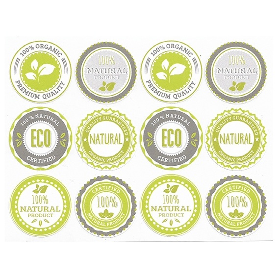 Mix pegatinas producto natural