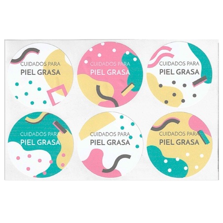 Pegatinas cuidados para piel grasa