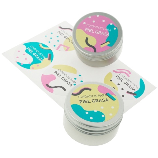 Oily skin cream stickers