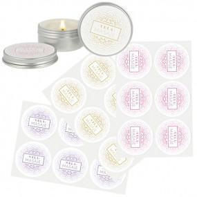 Massage candle stickers Massage candle stickers