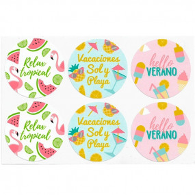 Hello summer stickers Hello summer stickers