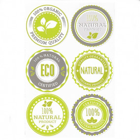 Large natural product mix stickers Large natural product mix stickers