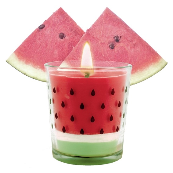 Pegatinas de pepitas de sandia para velas