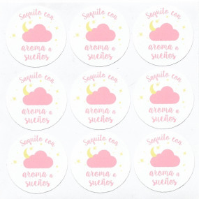 Bag stickers with dream aroma