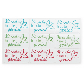 Stickers mi coche huele genial Stickers mi coche huele genial