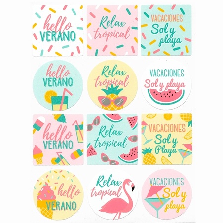 Summer mix stickers