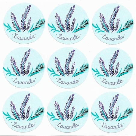 Pegatinas lavanda passion