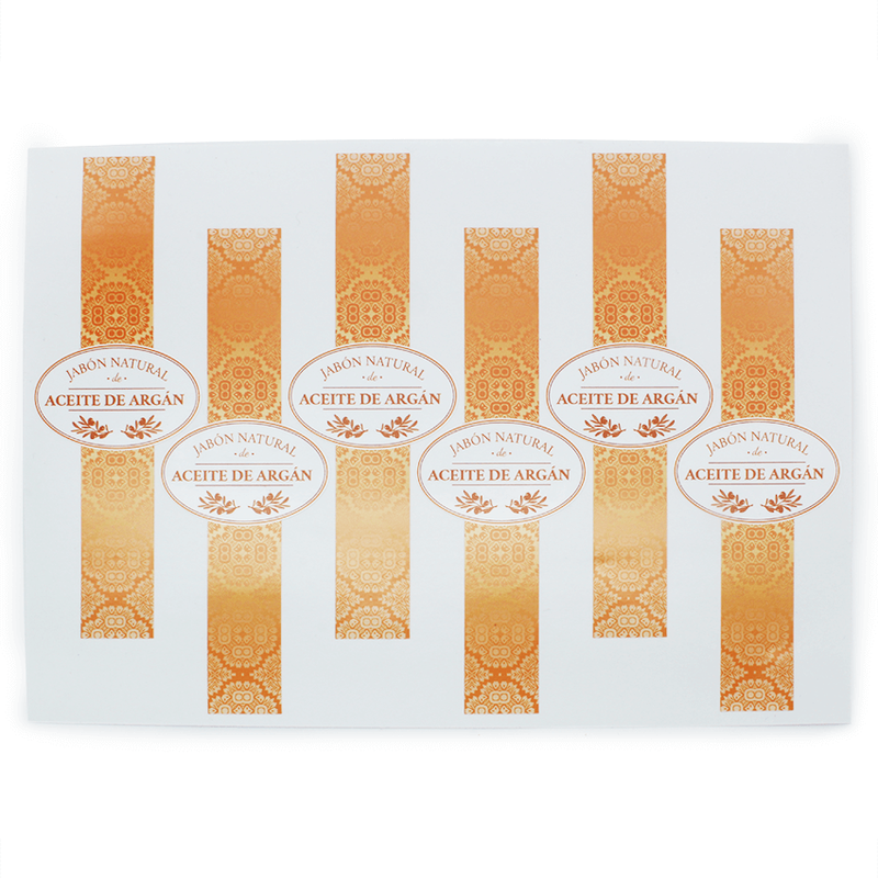 Argan soap stickers