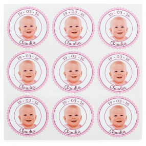 Personalized stickers with photo girl Personalized stickers with photo girl