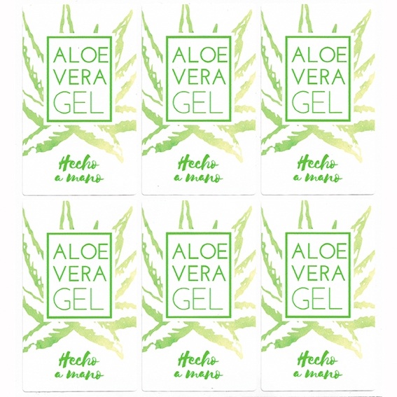 Pegatinas gel de aloe vera