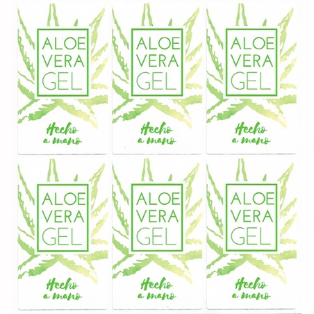 Aloe vera gel stickers