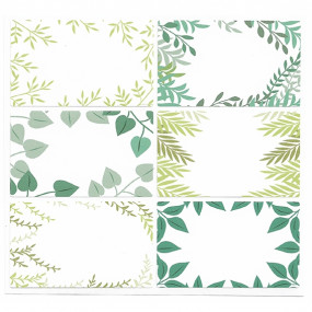 Stickers for writing rectangular herbal mix Stickers for writing rectangular herbal mix