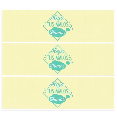Yellow candlestick stickers