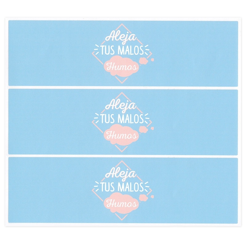 Blue candlestick stickers