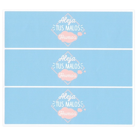 Blue candlestick stickers