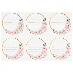 Stickers redondas para escribir ingredientes Stickers redondas para escribir ingredientes