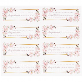 Stickers rectangulares para escribir ingredientes Stickers rectangulares para escribir ingredientes