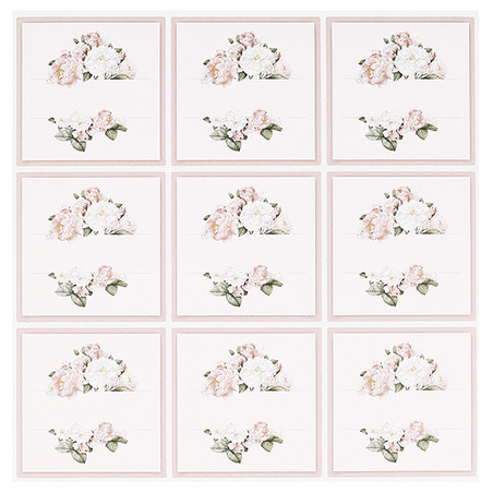 Floral stickers to write on top