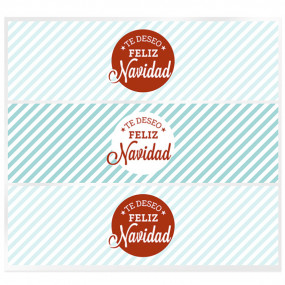 Green stickers merry christmas