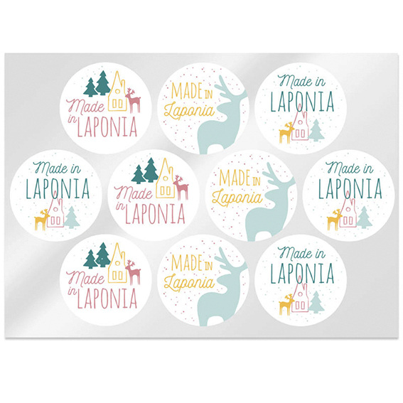Stickers made in colored Lapland