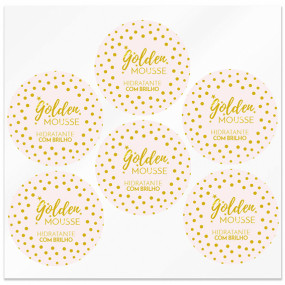 Stickers golden mousse