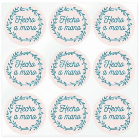 Stickers hecho a mano corona floral Stickers hecho a mano corona floral
